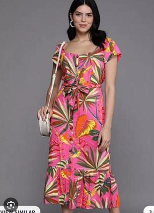 Платье платье вискоза лён