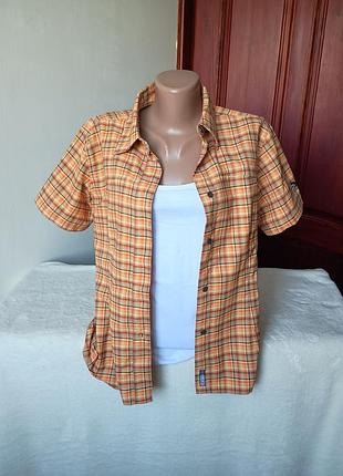 Женская летняя рубашка с коротким рукавом размер s/m