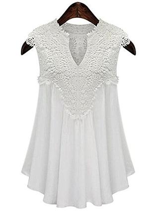 Блуза з мереживним декором laffaire.