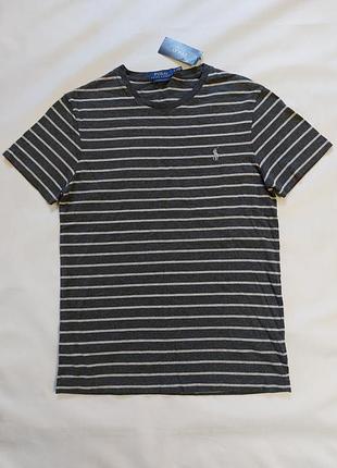 Нова футболка polo ralph lauren custom slim fit striped t-shirt