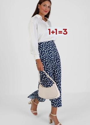 1+1=3 🎁 легкая миди юбка в цветочный принт от glamorous