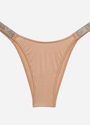 Трусики бікіні жіночі victoria's secret бежеві оригінал