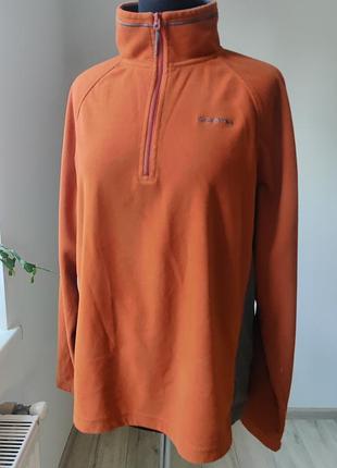 Кофта флисовая graghoppers оранжевая с серым замок короткий l размер