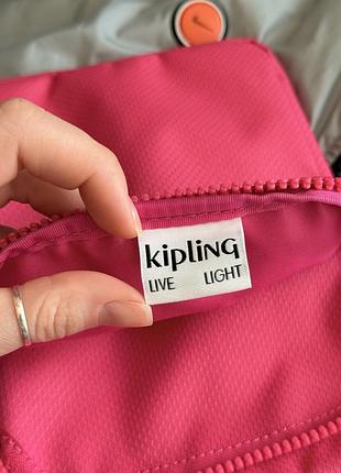 Сумка месенджер kipling pink jola metal monkey 9