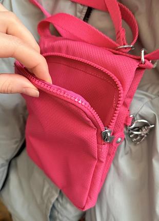Сумка месенджер kipling pink jola metal monkey 5