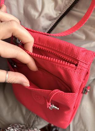 Сумка месенджер kipling pink jola metal monkey 4