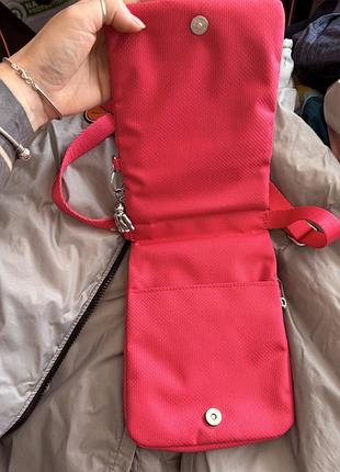 Сумка месенджер kipling pink jola metal monkey 3