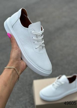 Кеди жіночі натуральна шкіра