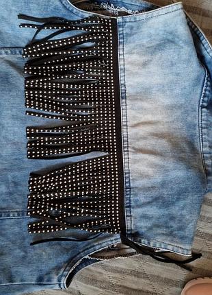 Джинсова жилетка 2