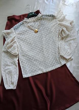 Неймовірна мереживна стильна блуза 🥰