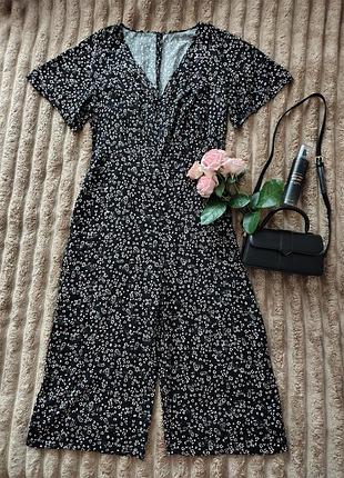 Брючный ромпер комбинезон из вискозы