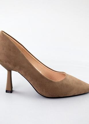 Туфли лодочки женские 592522 хаки