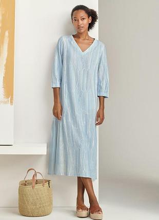 Poetry льняное платье миди свободного кроя