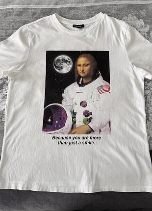 Футболка біла жіноча мона ліза tally weijl s