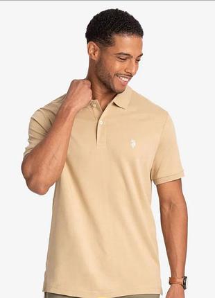 Чоловіче поло бежеве u.s. polo assn.