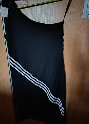 Спортивное двустороннее платье adidas climalite, асимметричное платье-трансформер adidas р. l.