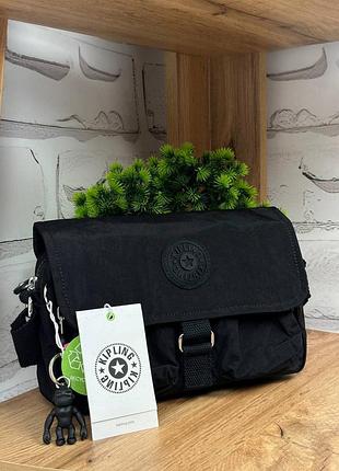 Новая черная сумка через плечо kipling мессенджер киплинг y2k