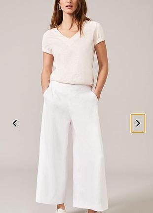 Женские льняные кюлоты