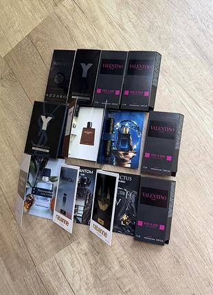Набор пробников мужских нишевых парфюмов духов ароматов burberry rabanne valentino azzaro