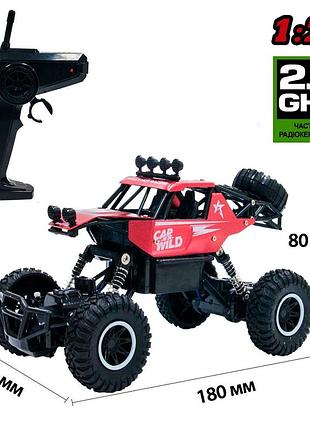 Автомобиль off-road crawler на р/у – car vs wild (красный)