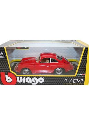 Автомодель - porsche 356b (1961) (ассорти слоновая кость, красный, 1:24)