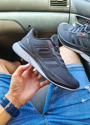 Кросівки adidas lightstrike dark grey red