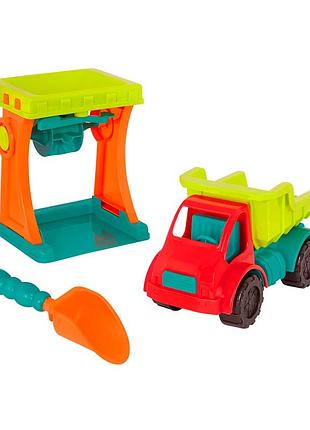 Набор для игры с песком и водой battat песочная мельница (машинка, лопатка)