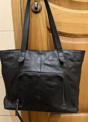 Шкіряна сумка тоут esprit 2