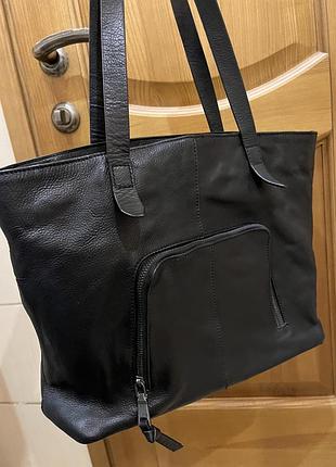 Шкіряна сумка тоут esprit 3