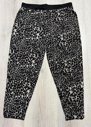 Брюки, шаровары женские леопардовый принт
