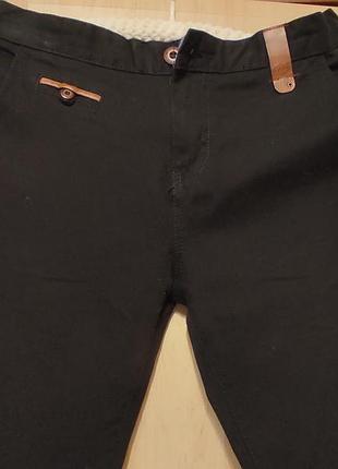 Брюки для хлопчика , чорні, класичного крою, пояс регулюється, з кишенями, бавовна,вік 12-13 років, ріст 158 см