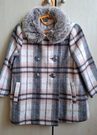 Осеннее пальто на девочку 3-4 года