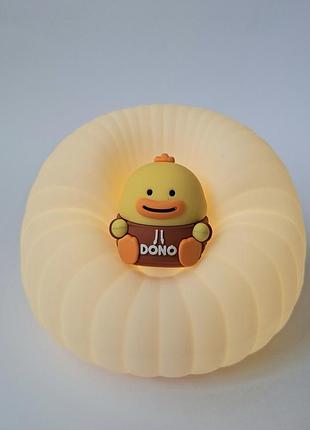 Нічник дитячий силіконовий dono з таймером 30 хвif-yd-01 білий