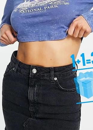 Джинсова міні спідниця topshop 24 батал