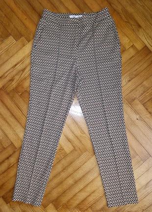 Diane von furstenberg-дизайнерские трикотажные брюки в принт, р.-6