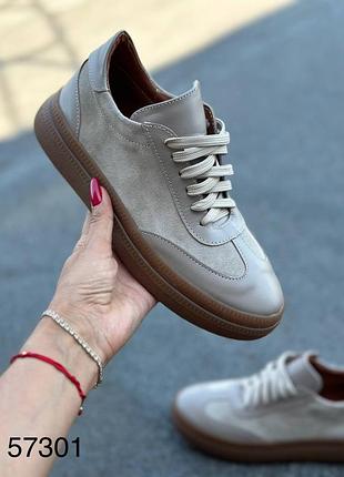 Кроссовки женские натуральная замша/кожа