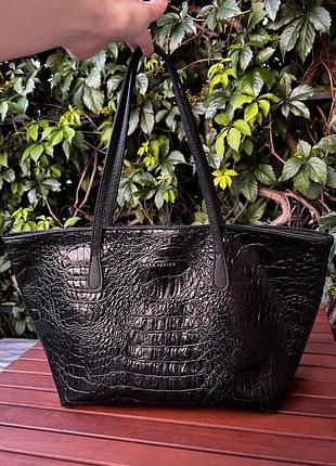 Велика сумка laura eshley оригінал під шкіру крокодила