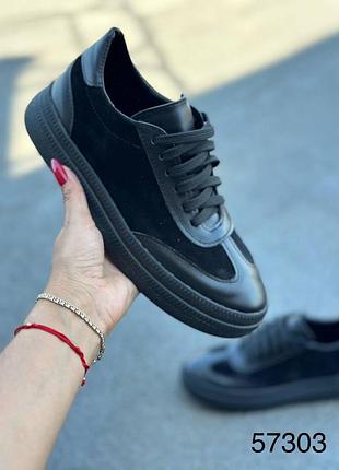 Кроссовки женские натуральная замша/кожа