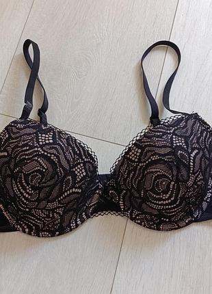 Бюстгальтер ажурный бюст кружевной лиф кружевый h&amp;m 34c 75c 70d