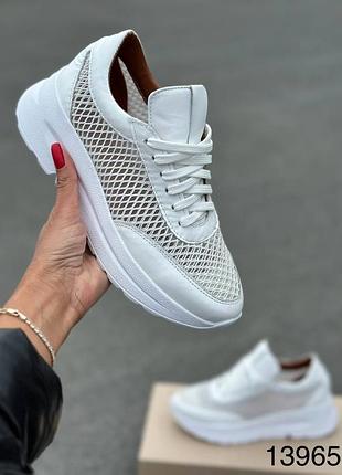 Кроссовки женские натуральная кожа