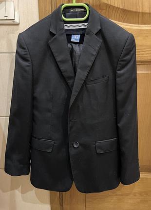 Черный классический костюм paco romano, школьная форма 122-128