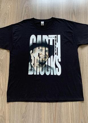 Чоловіча бавовняна футболка мерч із принтом garth brooks