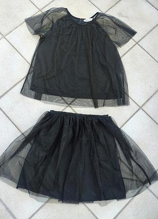 Праздничный костюм фатин с блестками