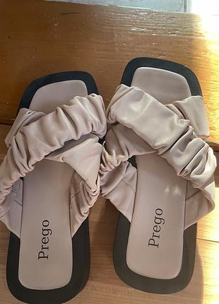 Шльопанці predo 39р. натуральна шкіра