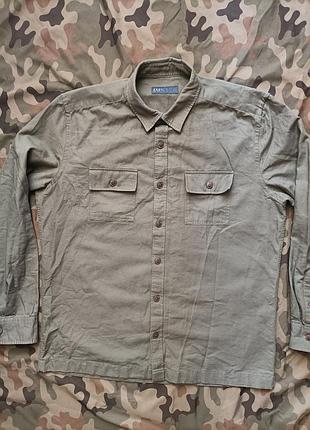 Милитари рубашка easy. свинца.