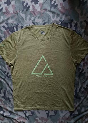 Трекінгова термофутболка north ridge. merino wool. олива.