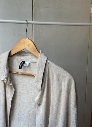 Сорочка h&m із льону та віскози