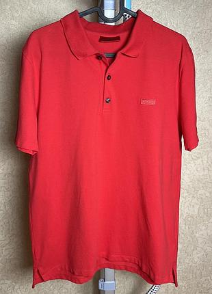 Футболка hugo boss slim fit поло красная р.m