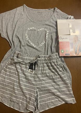 Піжама домашній костюм жіночий bio cotton розмір m l🩶