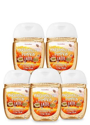 Набір санитайзеров marshmallow pumpkin latte bath and body works usa,дезінфектор